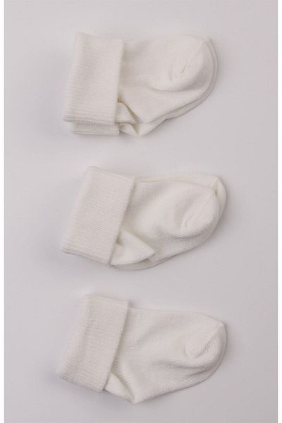 Mini Ropa جوارب أطفال للجنسين من القطن إكرو 3 قطع