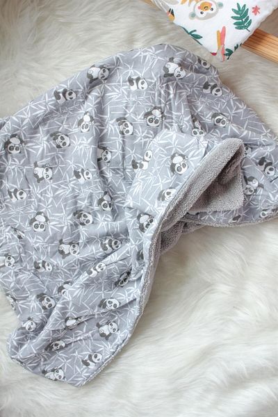 Mini Ropa بطانية فلانيل لامب ويلسوفت بنمط الباندا