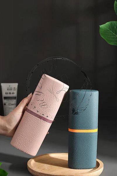 BEYZANA Travel Type Accessory Carrying Container Glasses Toothpaste Storage Box Makeup Brush Box