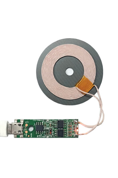 ARS Robotechnicals Kablosuz Şarj Modülü 5W 1A Mobil Akıllı Telefon Oyuncak Pi...