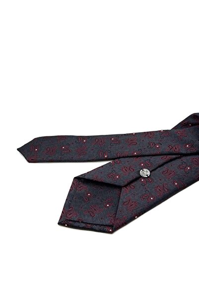 Kravatkolik Κλασική γραβάτα με μοτίβο καπνιστού σαλιού με μαντήλι KK12928