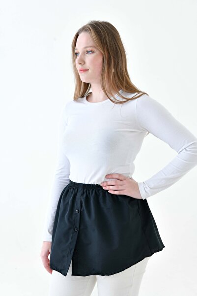 mirach Plus Size 2-Piece Shirt and Skirt Set - Poplin Cotton with Buttons