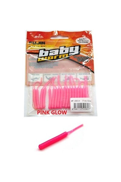 Fujin Baby Worm Floatıng 52mm 0,50gr --- 18ad. Pınk Glow 1pk.