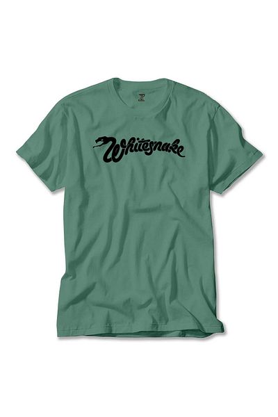 Z zepplin Πράσινο μπλουζάκι με λογότυπο Whitesnake