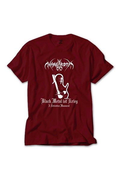 Z zepplin Nargaroth Black Metal Ist Krieg Κόκκινο T-Shirt