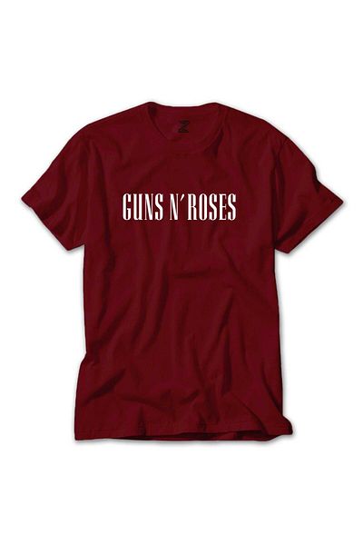 Z zepplin Guns N Roses Logo Red T-Shirt