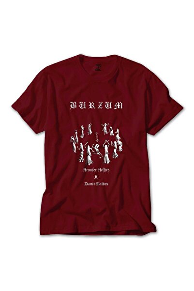 CrowsGate Tricou roșu Burzum grafic