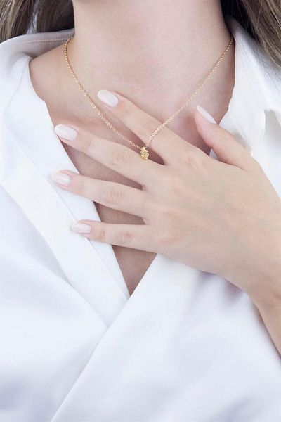 Sose Moda Gold Chain Necklace with Letter S