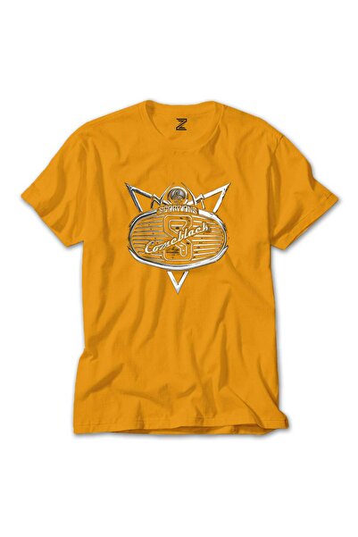 CrowsGate Tricou Scorpions Come Black, de culoare neagră, cu detalii galbene,...