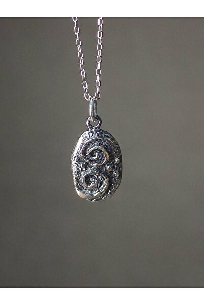 TREND 925 Ayar Çift Spiral Gümüş Kolye, Spiral Sembolü Kolye, Sevgililer Günü Hediyesi Kadın Kolye