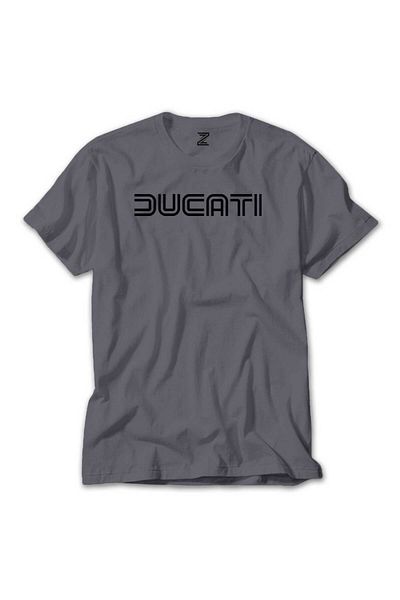 Z zepplin Μπλουζάκι Ducati Text Grey T-shirt