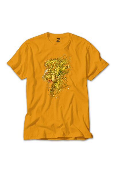 Megstill Tricou roșu Gold Lion Splash