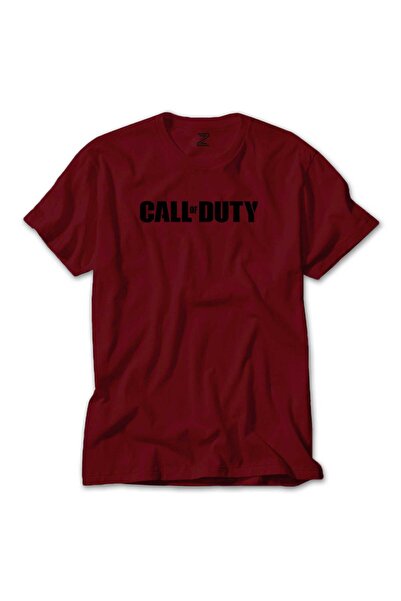 CrowsGate Tricou roșu cu text negru Call Of Duty