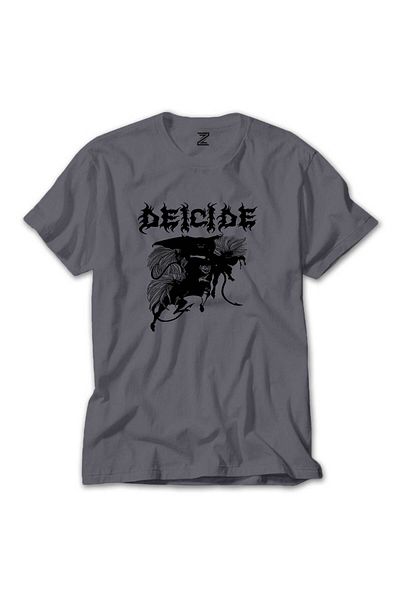 Z zepplin Μπλουζάκι Deicide Band Metal Slayer Grey