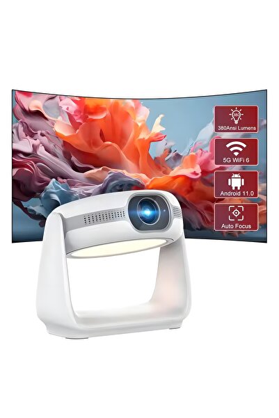 Aırstorr Airstorr K1 1080P 5G WiFi Taşınabilir Projektör 4K HD Video Ev Sinem...