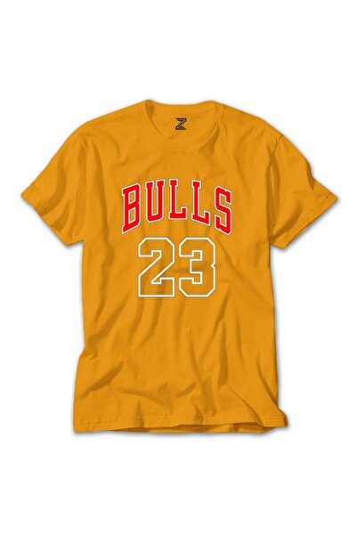 Megstill تيشيرت شيكاغو بولز 23 لون أصفر اللون مقاس 2XL