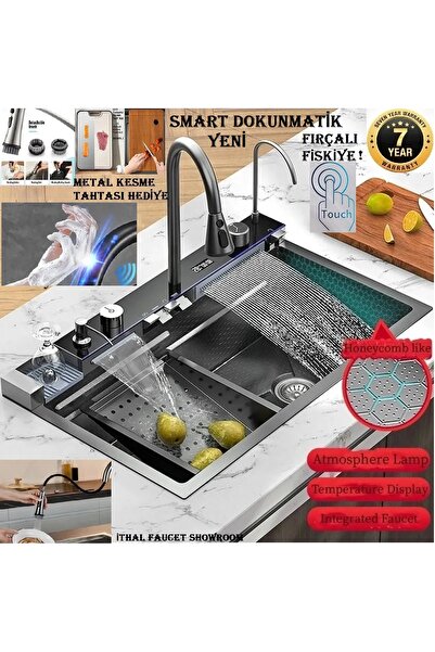 OEM Dijital Eviye Seti Dokunmatik Smart Teknolojik Antrasit 11 Fonksiyonlu Fu...