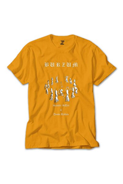 CrowsGate Burzum Graphic Yellow T-Shirt