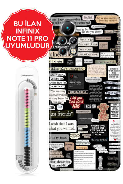 Cekuonline Infinix Note 11 30 60 Pro 40 Zero 30 Smart 5 4G Kılıf Silikon Kapak Küpür