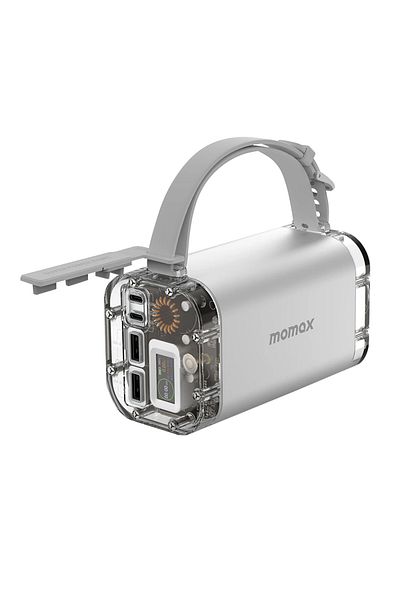 Momax iPowerstone Mini Power Station, 40000mAh Capacity, Fast Charge, 100W Output, Silver