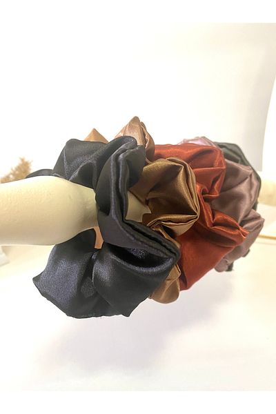 Toka Delisi Comfortable and Fashionable Scrunchie Satin Bagel Buckle