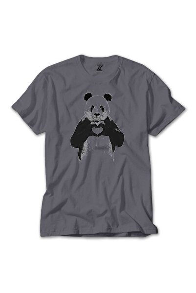 WAKHA Μπλουζάκι Panda Love Grey