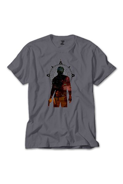 WAKHA Uncharted 4 Nathan Drake Adventure Tricou gri