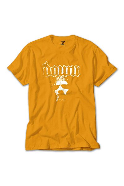 CrowsGate Μπλουζάκι Down Jesus Face σε κίτρινο χρώμα, μέγεθος M