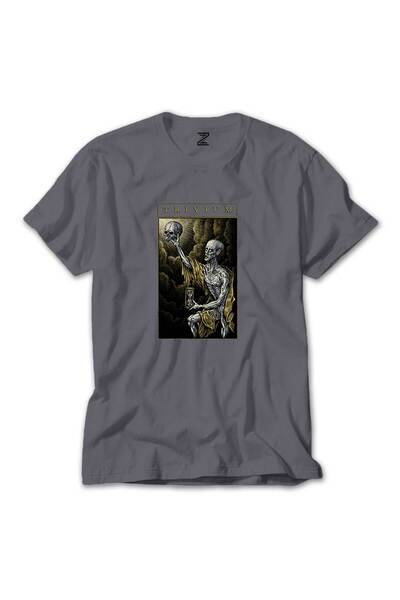 CrowsGate Tricou Trivium Skull Gri