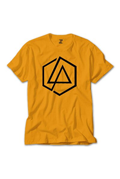 CrowsGate تيشيرت لينكين بارك رمز ملون أصفر ملون مقاس 2XL