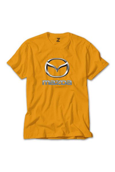 Z zepplin Κίτρινο T-shirt με λογότυπο Mazda