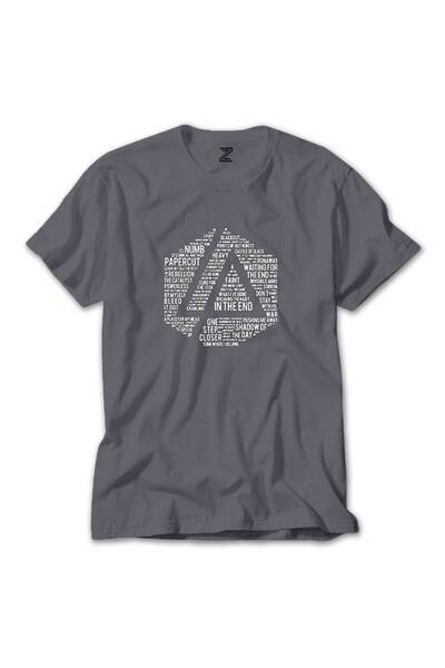 WAKHA لينكين بارك تي شيرت ملون بدون أكمام لون رمادي مقاس 5XL