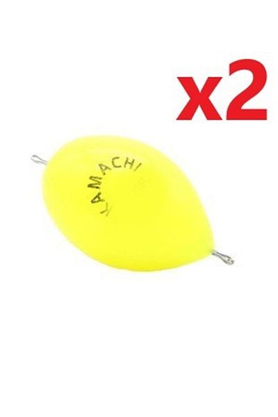 Kamachi Bulrag Hard Plastic Two Sided Wire Yellow 10gr --- 2pcs--- 1pk