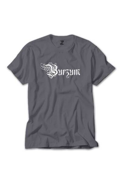 CrowsGate Burzum Design Logo Gray T-shirt