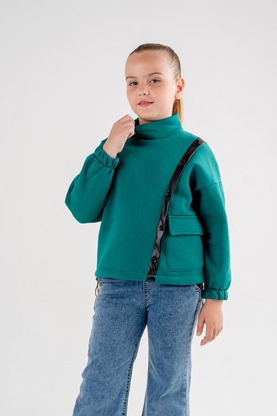 GİYİCEM Girl's Elastic Waist Three Thread Sweatshirt 4515