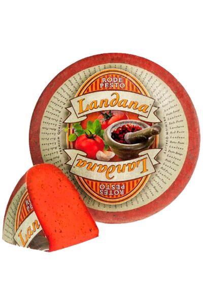 Landana İthal Gouda Peyniri Taze Fesleğenli Kırmızı Gouda 250 g e