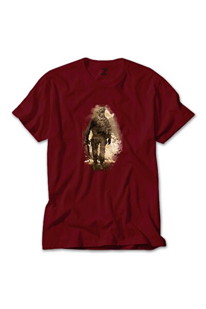 CrowsGate Tricou colorat Call Of Duty Soldier, culoare roșie, mărimea 5XL