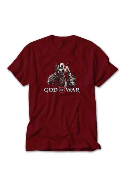 CrowsGate Tricou Roșu Leu Kratos God Of War