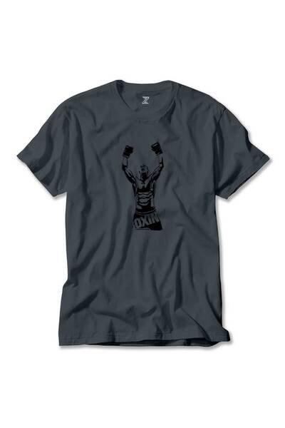 CrowsGate تي شيرت بوكسينغ فايتر سيلويت سموكد