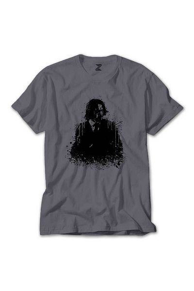 WAKHA John Wick Chapter Silhouette Gray T-Shirt