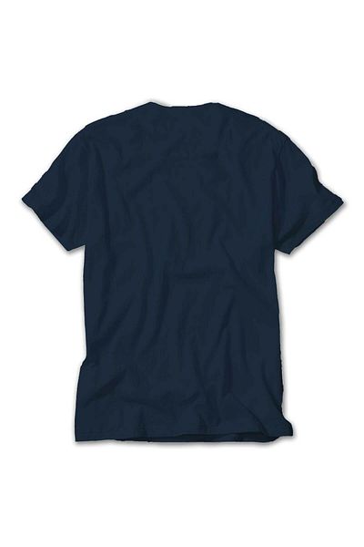 WAKHA Black Panther Blue Text Navy Blue T-shirt