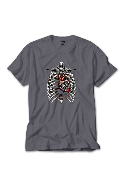 CrowsGate Tricou Black Label Es 106 Colorat, Culoare Gri, Mărimea 5XL