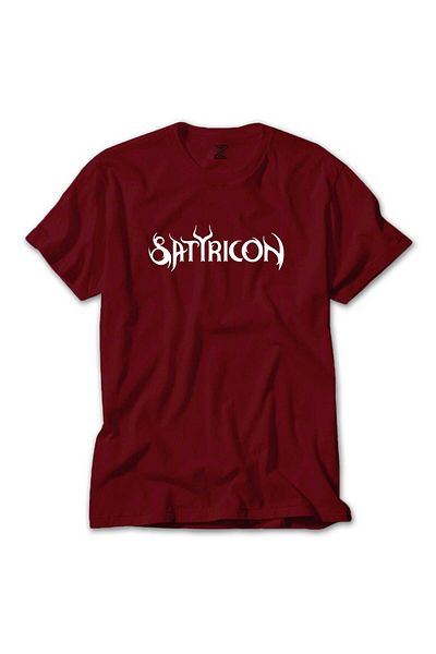 Z zepplin Κόκκινο μπλουζάκι με λογότυπο Satyricon