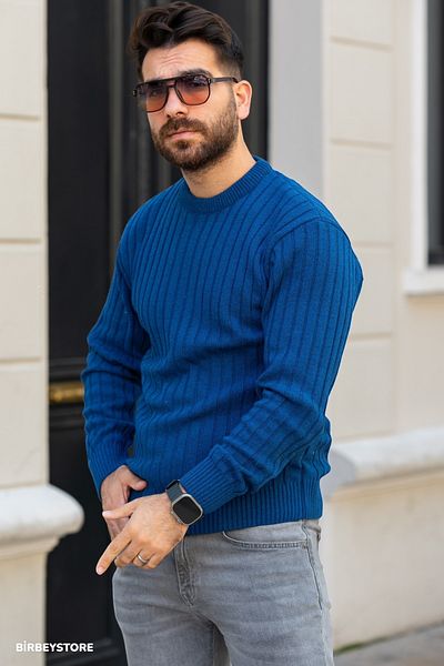 BİRBEYSTORE Мъжки трикотажен пуловер