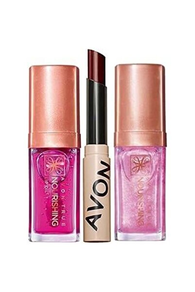 AVON Dudak Yağı Blossom, Shimmering Petal Ve Plum Tinted Dudak Balmı Seti