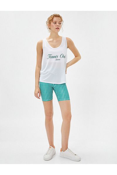 Koton Tennis-bedrucktes Sportler-Tanktop