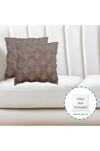 Donetella 2- Piece Modern 45x45 Throw Pillow Cover -,Decorative Covers for Cushions, Filling Not Included