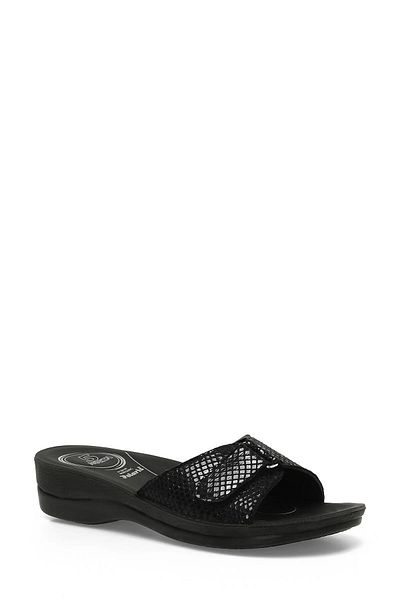 Polaris 607171 .Z Black Women's Slippers