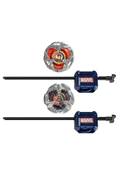 Hasbro BEYBLADE X MARVEL SET DUO IRON MAN 4-80B SI THANOS 4-60P