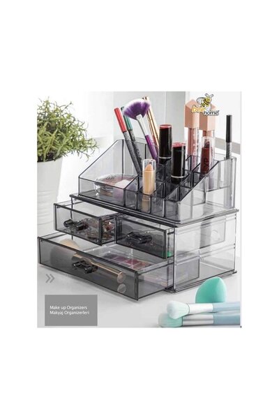 DEPOKON طقم منظم منزلي من Bee - ثلاثة أدراج